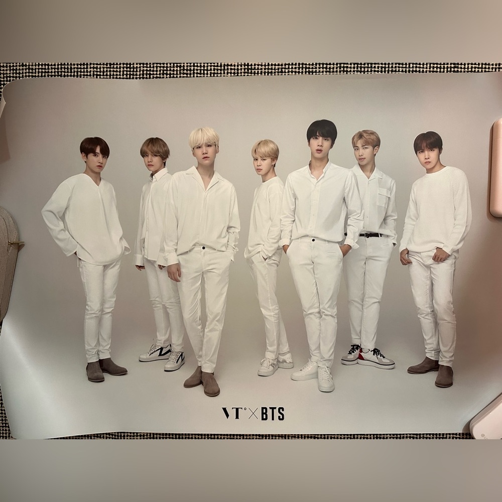 Official BTS × VT Cosmetics Rolled Poster